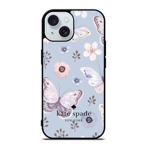 KATE SPADE NEW YORK LOGO BUTTERFLY PATTERN iPhone 15 Case Cover