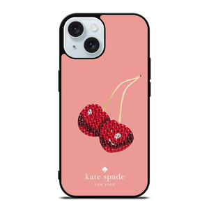 KATE SPADE NEW YORK LOGO CHERRY iPhone 15 Case Cover