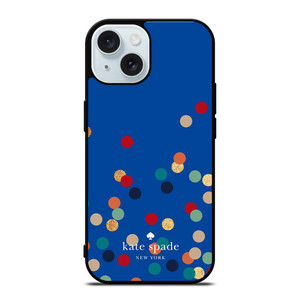 KATE SPADE NEW YORK LOGO SPARKLE POLKADOTS ICON iPhone 15 Case Cover KATE SPADE NEW YORK LOGO SPARKLE POLKADOTS ICON iPhone 15 Case Cover