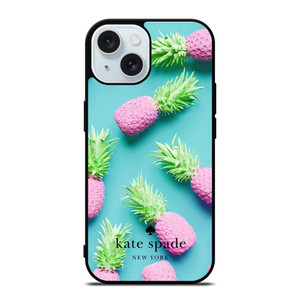 KATE SPADE NEW YORK LOGO SUMMER PINEAPPLE ICON iPhone 15 Case Cover