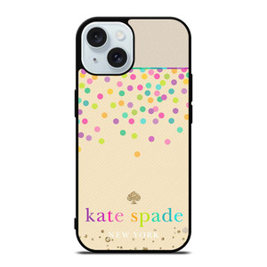 KATE SPADE NEW YORK RAINBOW POLKADOTS iPhone 15 Case Cover