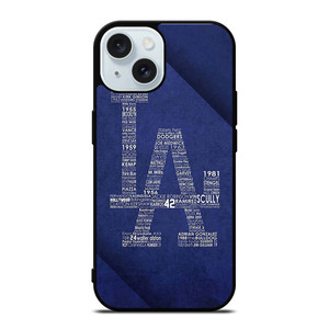 LA DODGERS LOS ANGELES LOGO BASEBALL TEAM TYPOGRAPHY iPhone 15 Case Cover LA DODGERS LOS ANGELES LOGO BASEBALL TEAM TYPOGRAPHY iPhone 15 Case Cover