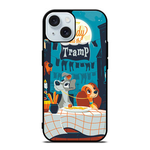 LADY AND THE TRAMP DISNEY CARTOON iPhone 15 Case Cover