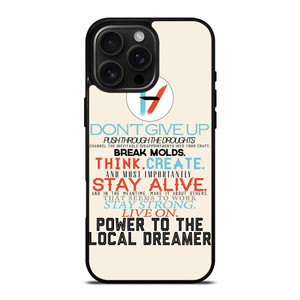 TWENTY ONE PILOTS TITLES iPhone 16 Pro Max Case Cover TWENTY ONE PILOTS TITLES iPhone 16 Pro Max Case Cover