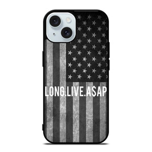 LONG LIVE ASAP ROCKY AMERICAN FLAG iPhone 15 Case Cover