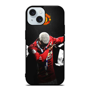 MANCHESTER UNITED PAUL POGBA DAB iPhone 15 Case Cover MANCHESTER UNITED PAUL POGBA DAB iPhone 15 Case Cover