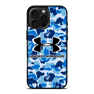 UNDER ARMOUR BLUE CAMO BAPE iPhone 16 Pro Max Case Cover UNDER ARMOUR BLUE CAMO BAPE iPhone 16 Pro Max Case Cover