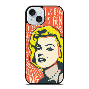 MARILYN MONROE ART QUOTE iPhone 15 Case Cover