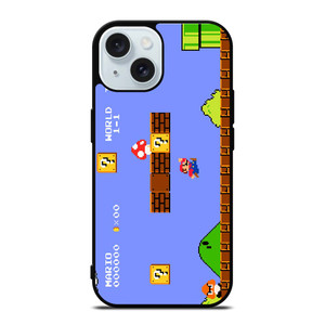 MARIO BROSS RETRO NES iPhone 15 Case Cover