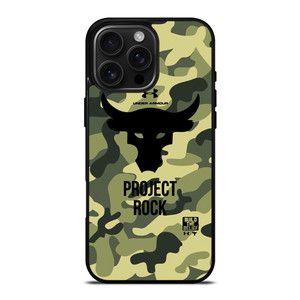UNDER ARMOUR LOGO PROJECT ROCK CAMO iPhone 16 Pro Max Case Cover UNDER ARMOUR LOGO PROJECT ROCK CAMO iPhone 16 Pro Max Case Cover