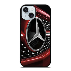 MERCEDES BENZ LOGO RED EMBLEM iPhone 15 Case Cover