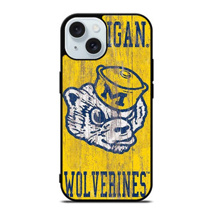 MICHIGAN WOLVERINES FOOTBALL UNIVERSITY ICON iPhone 15 Case Cover