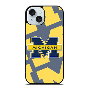 MICHIGAN WOLVERINES LOGO iPhone 15 Case Cover