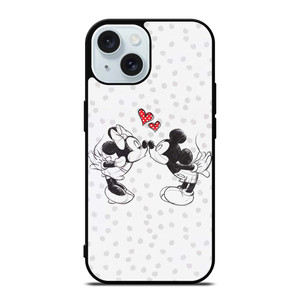 MICKEY AND MINIE MOUSE KISSING Disney iPhone 15 Case Cover