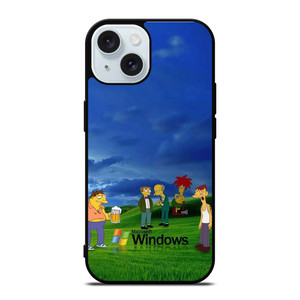 MICROSOFT WINDOWS THE SIMPSONS iPhone 15 Case Cover