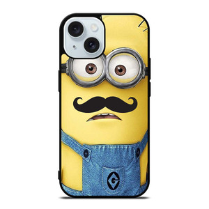 MINION WITH MOUSTACHE iPhone 15 Case Cover MINION WITH MOUSTACHE iPhone 15 Case Cover