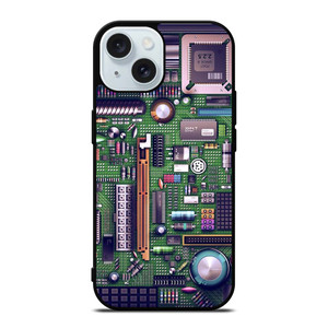 MOTHERBOARD CIRCUIT BOARD COMPUTER iPhone 15 Case Cover