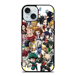 MY HERO ACADEMIA ALL CARACTER iPhone 15 Case Cover MY HERO ACADEMIA ALL CARACTER iPhone 15 Case Cover