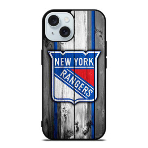 NEW YORK RANGERS WOODEN ICON iPhone 15 Case Cover NEW YORK RANGERS WOODEN ICON iPhone 15 Case Cover