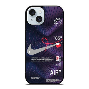 NIKE AIR JORDAN OFF WHITE PURPLE iPhone 15 Case Cover