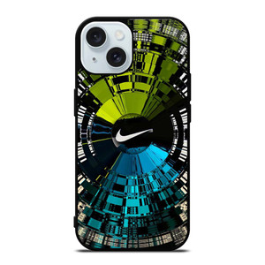 NIKE GLASS CIRCLE LOGO iPhone 15 Case Cover