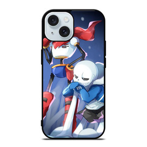 PAPYRUS AND SANIS UNDERTALE iPhone 15 Case Cover PAPYRUS AND SANIS UNDERTALE iPhone 15 Case Cover