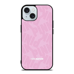PINK NATION VICTORIA'S SECRET LOGO ICON iPhone 15 Case Cover PINK NATION VICTORIA'S SECRET LOGO ICON iPhone 15 Case Cover