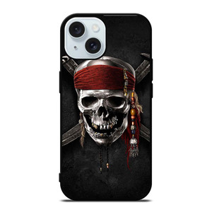 PIRATES OF THE CARIBBEAN SKULL iPhone 15 Case Cover PIRATES OF THE CARIBBEAN SKULL iPhone 15 Case Cover