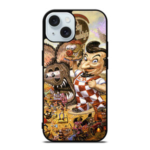 RAT FINK BIG DADDY'S iPhone 15 Case Cover RAT FINK BIG DADDY'S iPhone 15 Case Cover