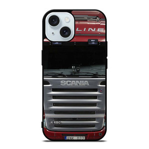 RED SCANIA TRUCK HIGHLINE iPhone 15 Case Cover RED SCANIA TRUCK HIGHLINE iPhone 15 Case Cover