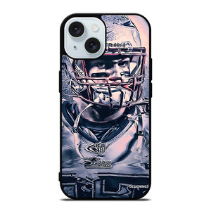 ROB GRONKOWSKI NEW ENGLAND PATRIOTS ART iPhone 15 Case Cover