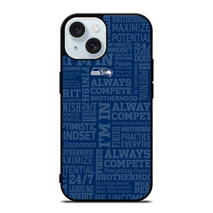 SEATTLE SEAHAWKS NFL QUOTE iPhone 15 Case Cover
