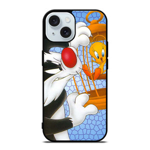 SYLVESTER AND TWEETY Looney Tunes iPhone 15 Case Cover SYLVESTER AND TWEETY Looney Tunes iPhone 15 Case Cover