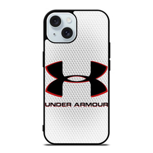 UNDER ARMOUR LOGO WHITE ICON iPhone 15 Case Cover UNDER ARMOUR LOGO WHITE ICON iPhone 15 Case Cover