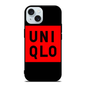 UNIQLO LOGO RED BLACK iPhone 15 Case Cover UNIQLO LOGO RED BLACK iPhone 15 Case Cover