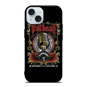 VOLBEAT HEAVY METAL NEW LOGO iPhone 15 Case Cover VOLBEAT HEAVY METAL NEW LOGO iPhone 15 Case Cover