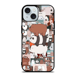 WE BARE BEARS COLLAGE iPhone 15 Case Cover WE BARE BEARS COLLAGE iPhone 15 Case Cover