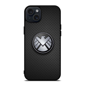 AGENTS OF SHIELD MARVEL LOGO METAL iPhone 15 Plus Case Cover