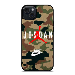 AIR JORDAN NIKE LOGO CAMO iPhone 15 Plus Case Cover