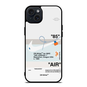 AIR JORDAN OFF WHITE NIKE SNEAKERS iPhone 15 Plus Case Cover