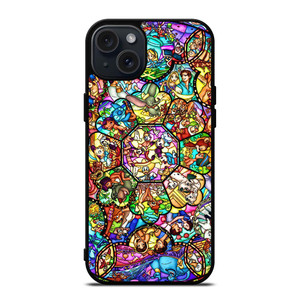 ALL DISNEY CHARACTER GLASS iPhone 15 Plus Case Cover ALL DISNEY CHARACTER GLASS iPhone 15 Plus Case Cover