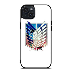 ATTACK ON TITAN ANIME LOGO NEBULA iPhone 15 Plus Case Cover