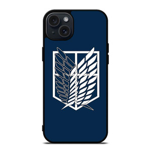 ATTACK ON TITAN SYMBOL WINGS OF FREEDOM iPhone 15 Plus Case Cover ATTACK ON TITAN SYMBOL WINGS OF FREEDOM iPhone 15 Plus Case Cover