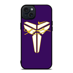 BLACK MAMBA LOGO KOBE BRYANT SIGNATURE iPhone 15 Plus Case Cover BLACK MAMBA LOGO KOBE BRYANT SIGNATURE iPhone 15 Plus Case Cover