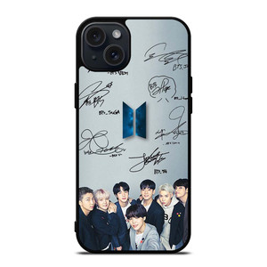 BTS BANGTAN BOYS KPOP KOREA SIGNATURE iPhone 15 Plus Case Cover