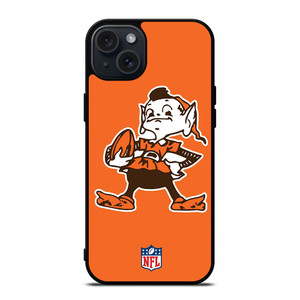 CLEVELAND BROWNS ICON NFL iPhone 15 Plus Case Cover CLEVELAND BROWNS ICON NFL iPhone 15 Plus Case Cover