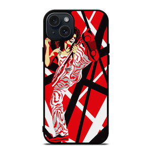 EDDIE VAN HALEN GUITAR CARTOON iPhone 15 Plus Case Cover