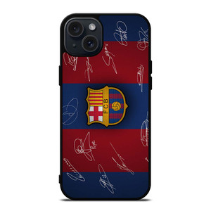 FC BARCELONA SIGNATURE iPhone 15 Plus Case Cover