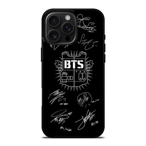 BANGTAN BOYS BTS SIGNATURE iPhone 16 Pro Max Case Cover BANGTAN BOYS BTS SIGNATURE iPhone 16 Pro Max Case Cover
