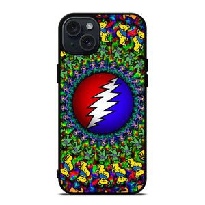 GRATEFUL DEAD DANCING BEARS LOGO iPhone 15 Plus Case Cover